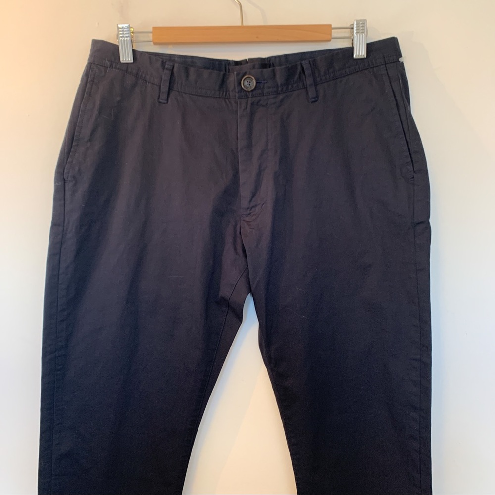 Proper Cloth Men Size 34 Pants Slim Chino Stretch High Quality Dark Navy